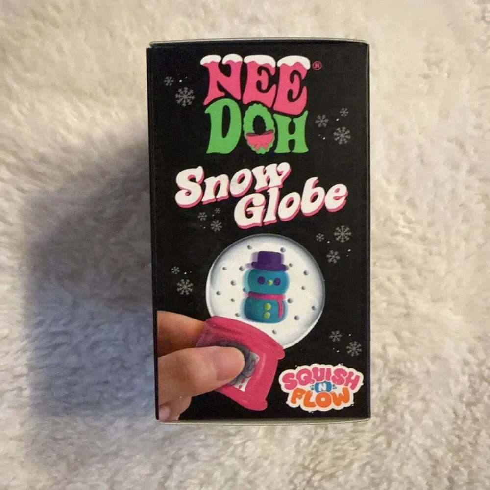 Authentic Needoh Penny the Penguin Purple Nee Doh Squish N Flow Snow Globe RARE